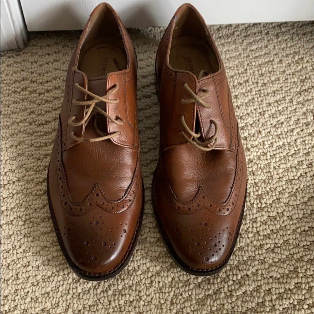 Florsheim wingtip memory foam men dress shoes